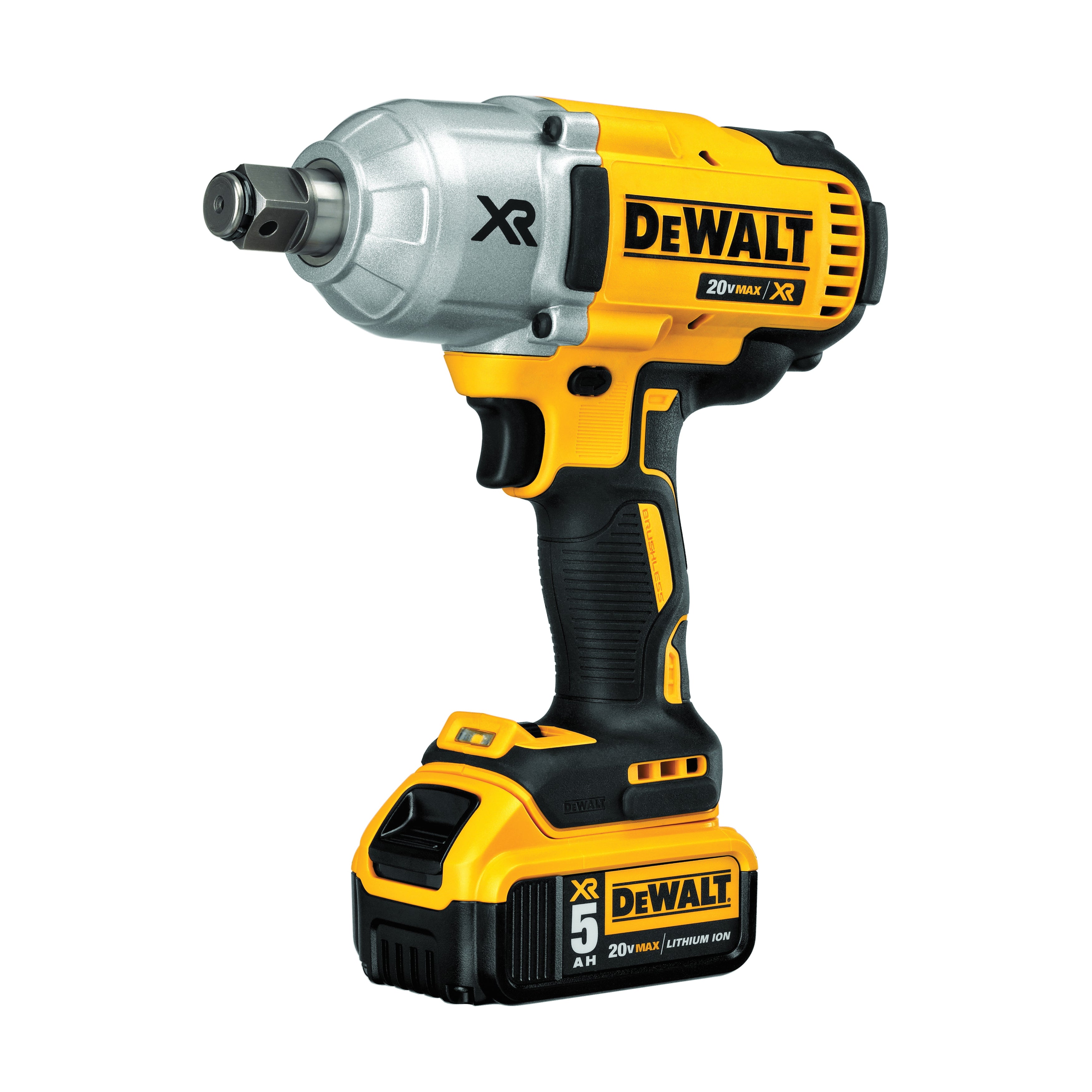 DeWALT® 20V MAX* MATRIX™ DCF897P2 Compact Cordless Impact Wrench Kit, 3/4 in Straight Drive, 1200 ft-lb Torque, 20 V DC, 8.81 in OAL