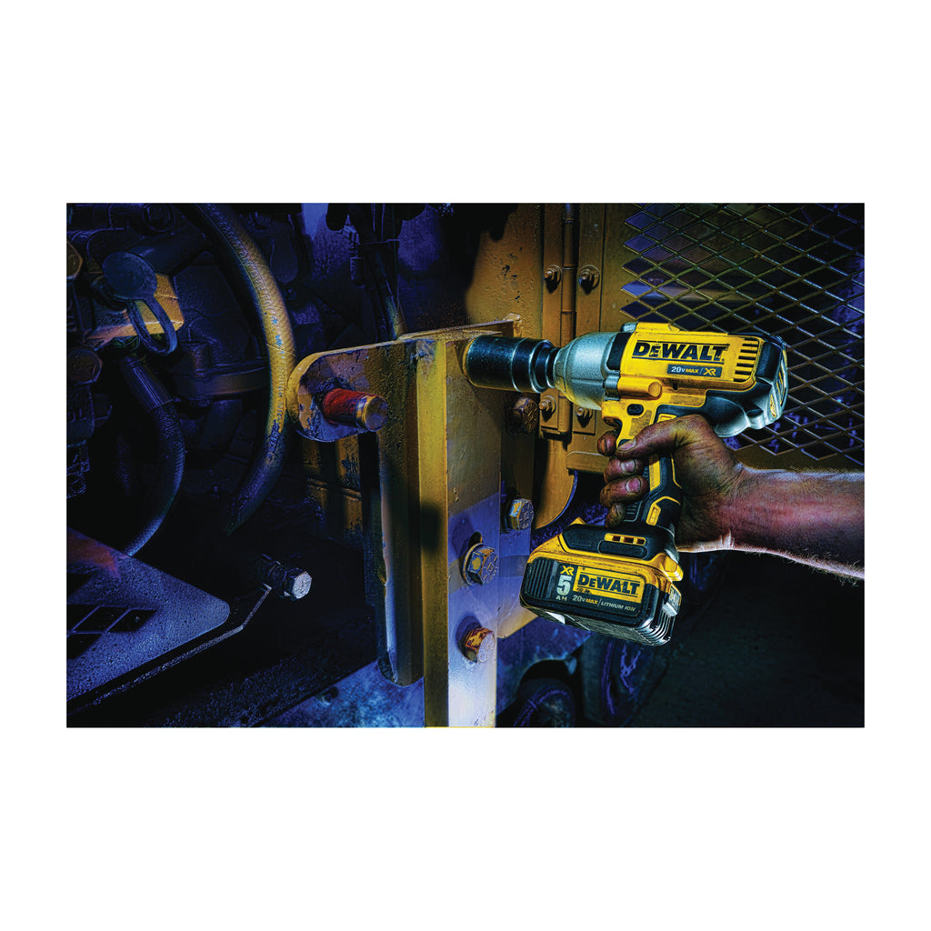 DeWALT® 20V MAX* MATRIX™ XR™ DCF899P2 Compact Cordless Impact Wrench Kit, 1/2 in Straight Drive, 700 ft-lb Torque, 20 V DC, 8-13/16 in OAL