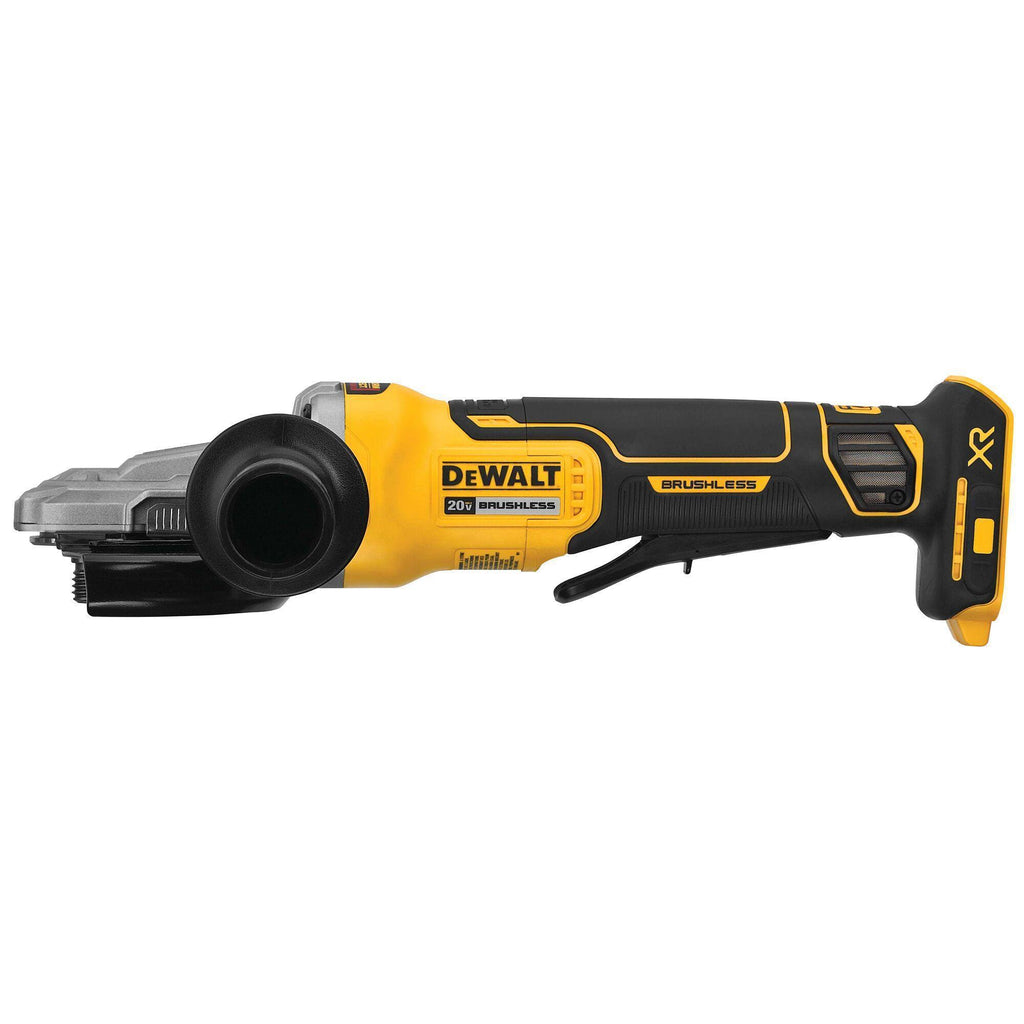 DeWALT® DCG413FB Small Cordless Angle Grinder, 5 in Dia Wheel, 5/8-11 Arbor/Shank, 20 V DC, Li-Ion Battery, Flathead Paddle Switch