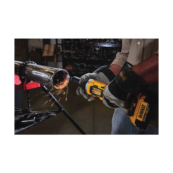 DeWALT® 20V MAX* DCG426M2 Cordless Die Grinder Kit, 20 V DC, 4 Ah Li-Ion Battery, Black/Yellow