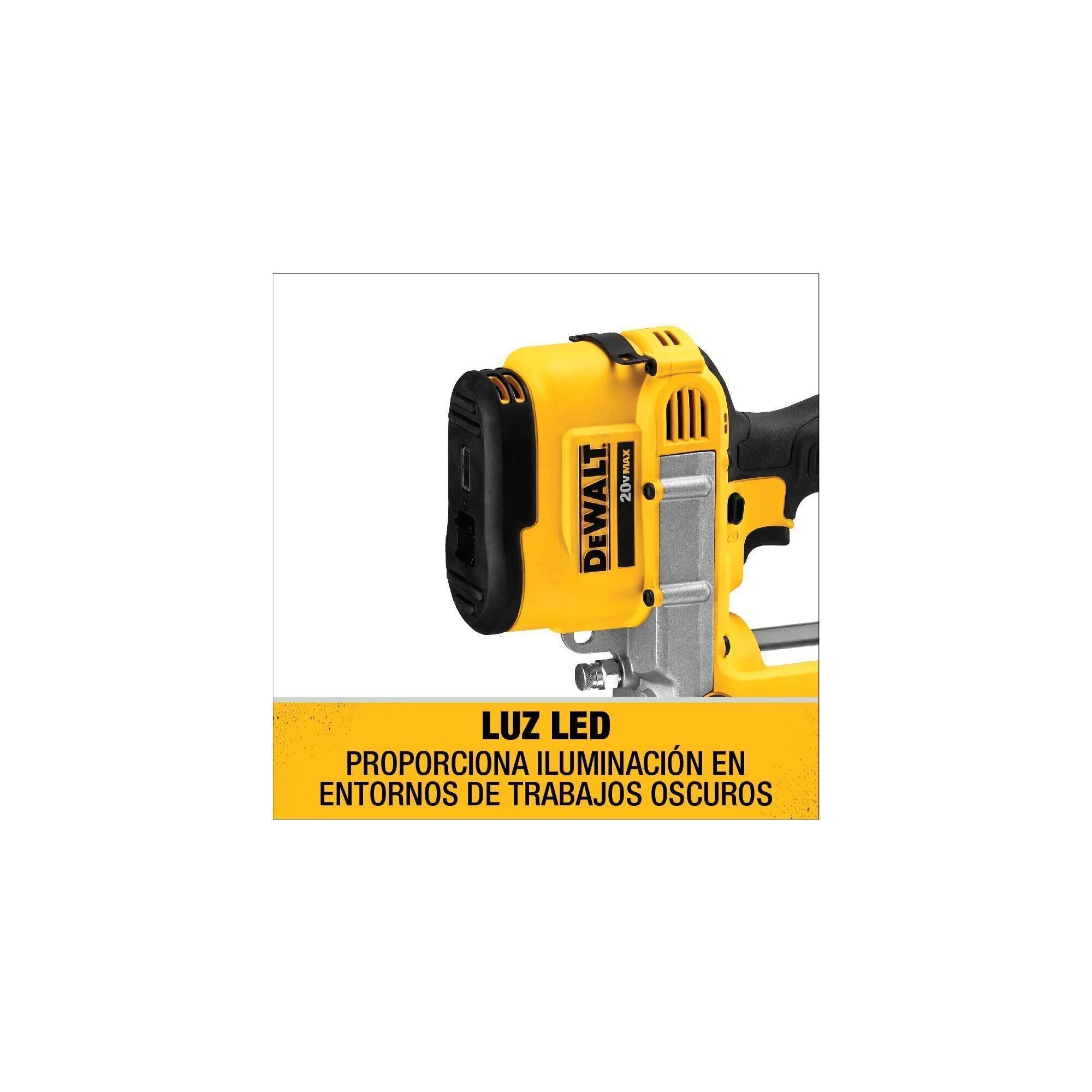 DeWALT® DCGG571B Li-Ion Cordless Grease Gun, 14.5 oz Cartridge
