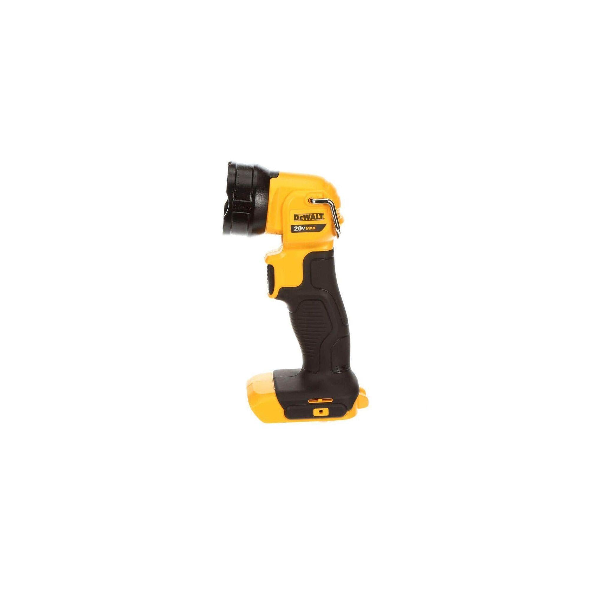 DeWALT® 20V MAX* DCL040 Cordless Rechargeable Work Light, 20 V DC, Li-Ion Battery