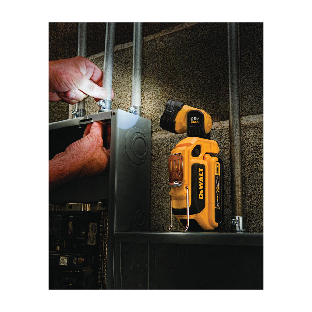 DeWALT® 20V MAX* MATRIX™ DCL044 Cordless Fixed Focus Portable Rechargeable Handheld Woklight, LED Lamp, 20 V, Li-Ion Battery, Tool Only
