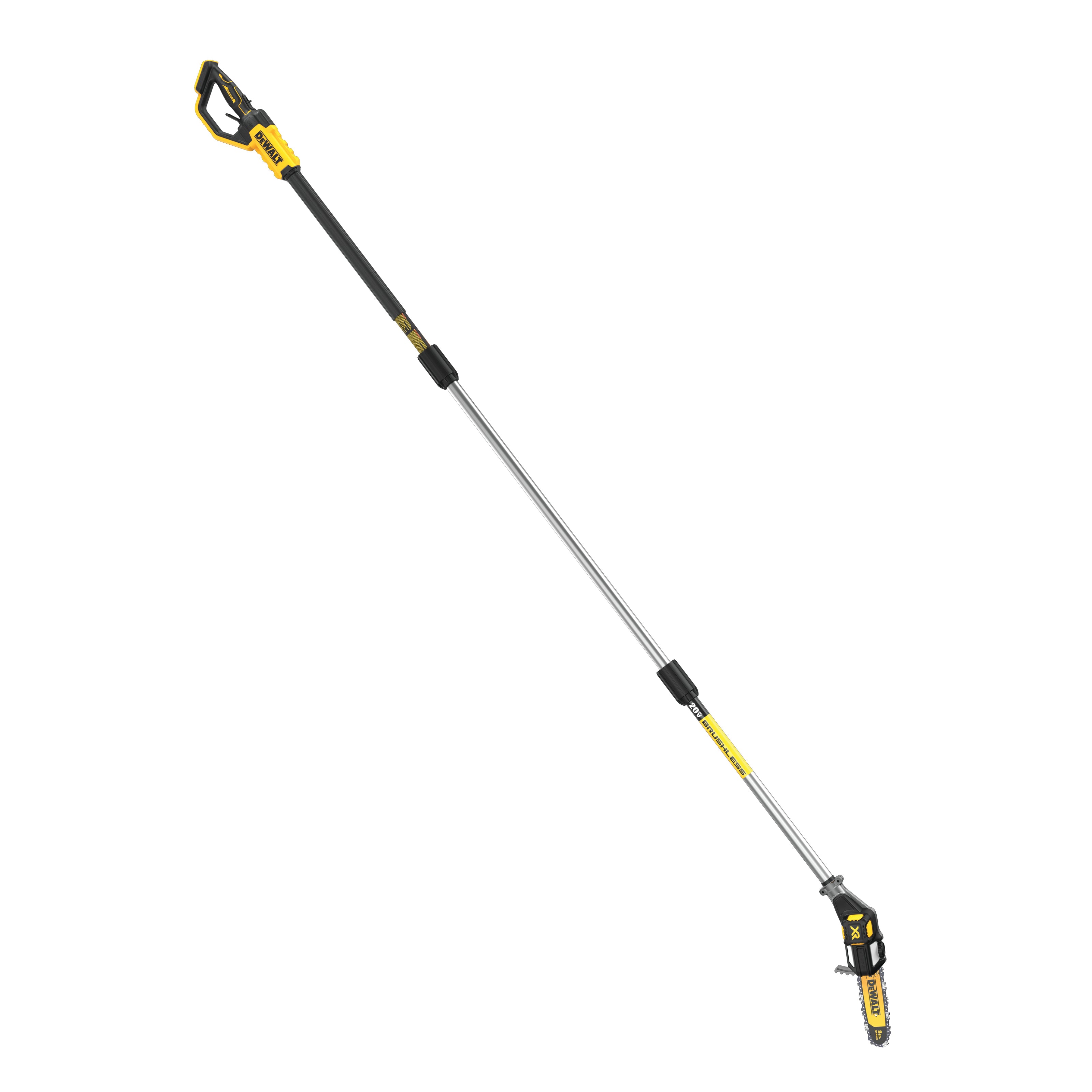 DeWALT® DCPS620B Brushless Cordless Pole Saw, 8 in L Bar/Chain, 20 V DC, Li-Ion Battery