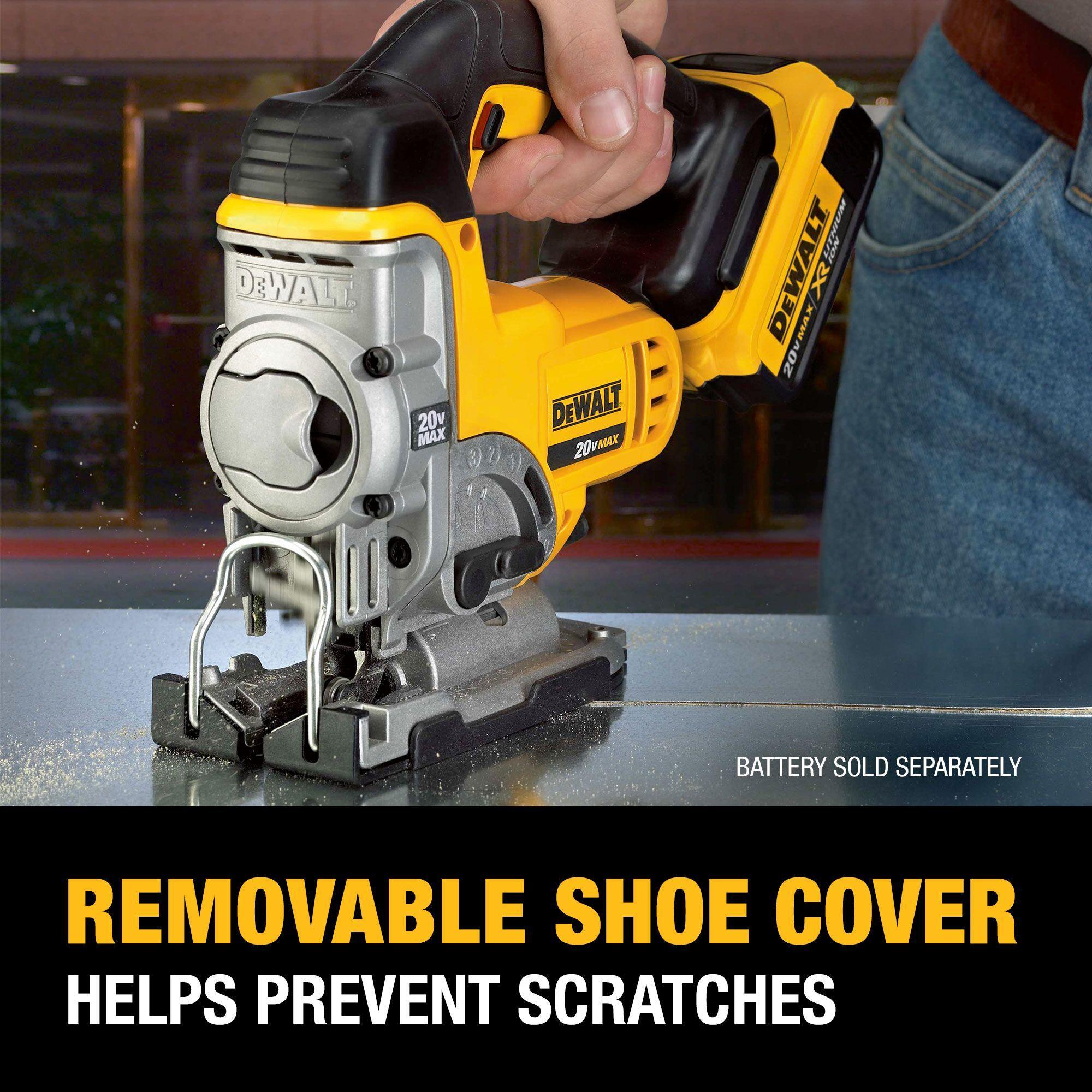 DeWALT® DCS331B 20V MAX* Cordless Jig Saw, 20 V DC, For Blade Shank: T-Shank, 11-1/4 in OAL, Li-Ion Battery, Tool Only