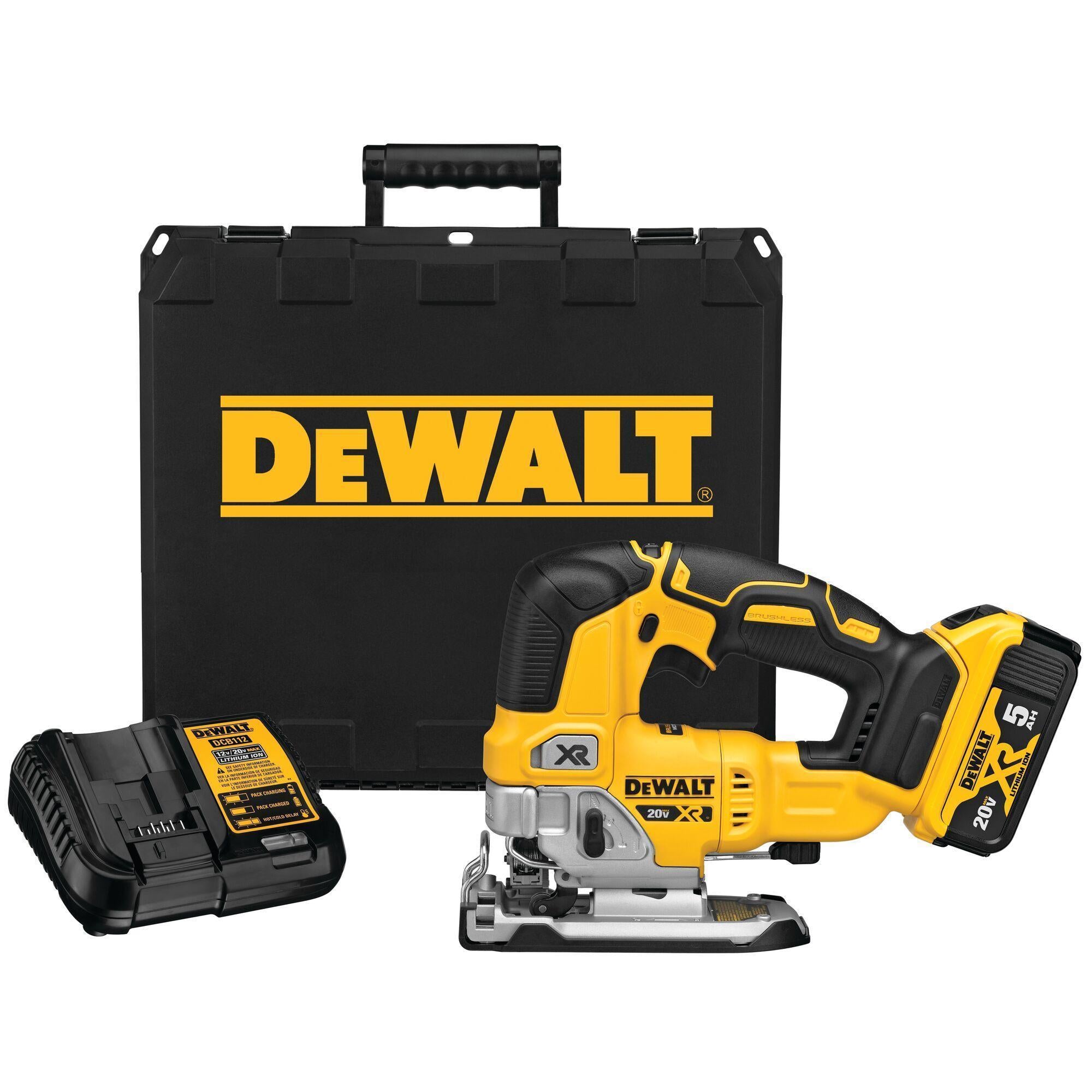 DeWALT® DCS334P1 20V MAX XR® Cordless Jig Saw, 20 V AC, For Blade Shank: T-Shank, 9-1/4 in OAL, Li-Ion Battery, Tool Only