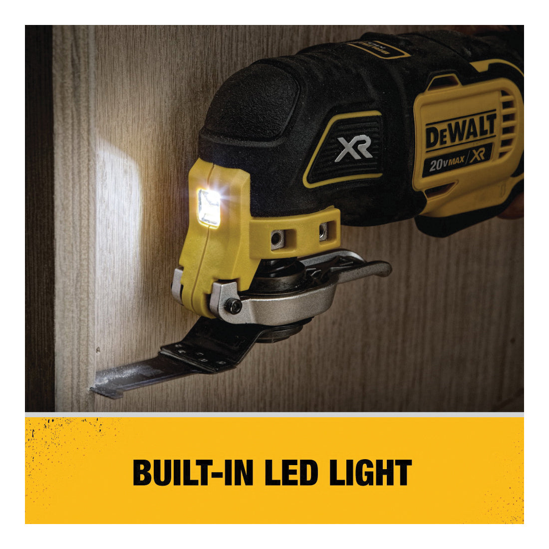 DeWALT® DCS355D1 Quick-Change Cordless Oscillating Multi-Tool Kit, 21000 opm Speed, 20 VDC, Li-Ion Battery, 1 Batteries, Trigger Switch