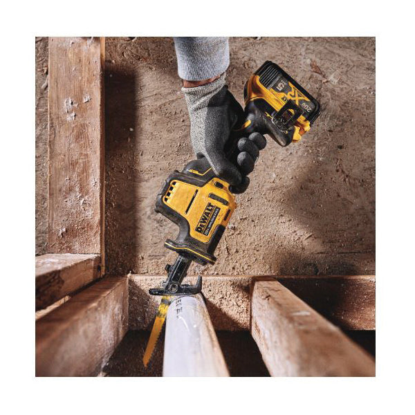 DeWALT® DCS369B ATOMIC 1-Handed Brushless Cordless Reciprocating Saw, 5/8 in L Stroke, 0 to 2800 spm, 20 V DC, 12-1/2 in OAL, Straight Stroke