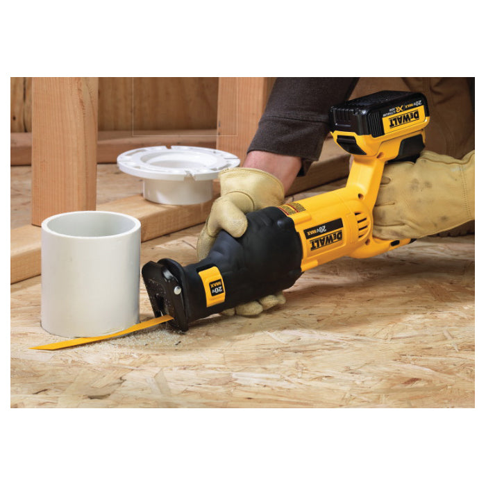 DeWALT® DCS380B Cordless Compact Reciprocating Saw, 1-1/8 in L Stroke, 0 to 3000 spm, 20 V DC, 18 in OAL, Orbital Stroke
