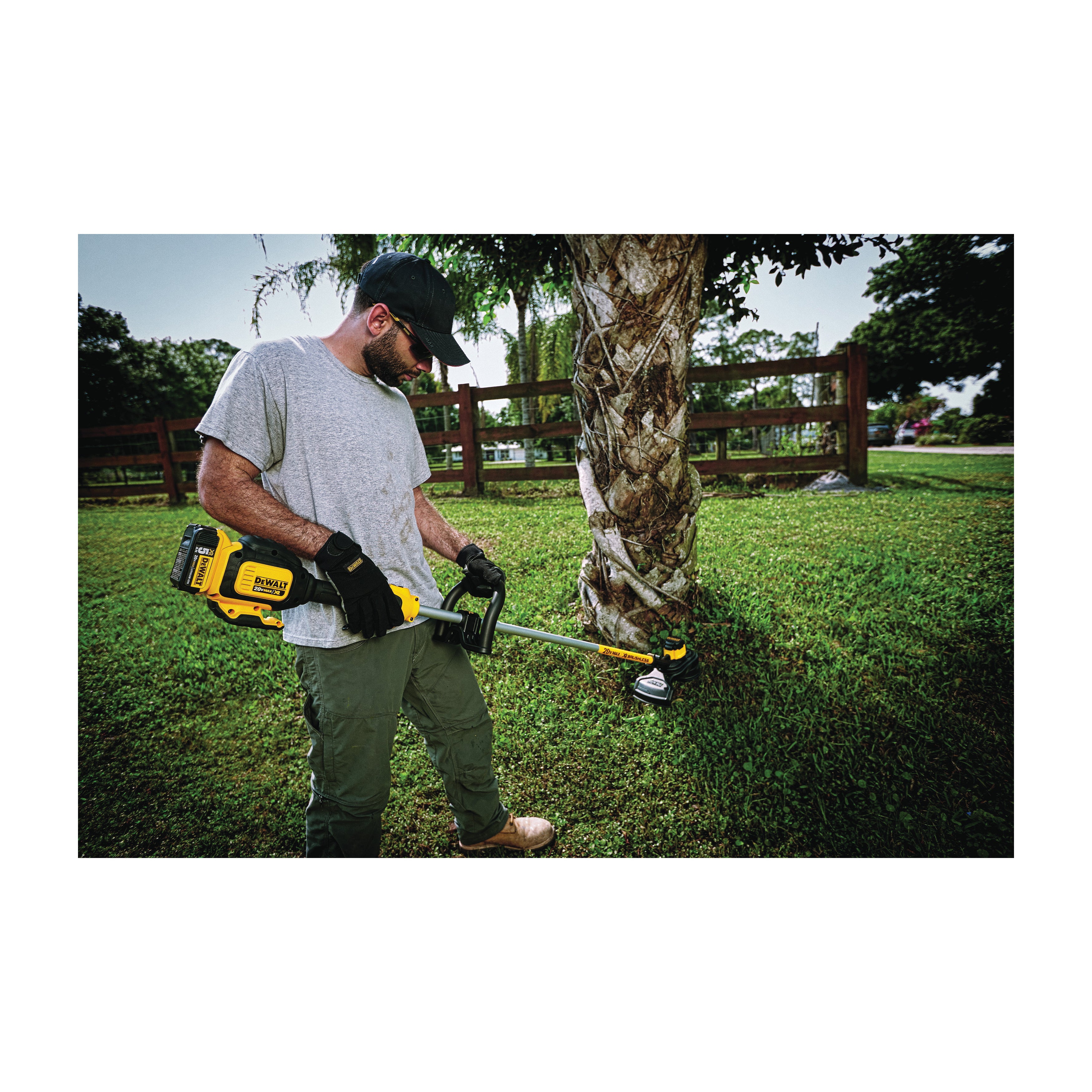 DeWALT® 20V MAX* MATRIX™ DCST920B String Trimmer, 13 in W Cutting, 54 in L Straight Shaft, 0.08 in Dia Line, Bump Feed Line Advance