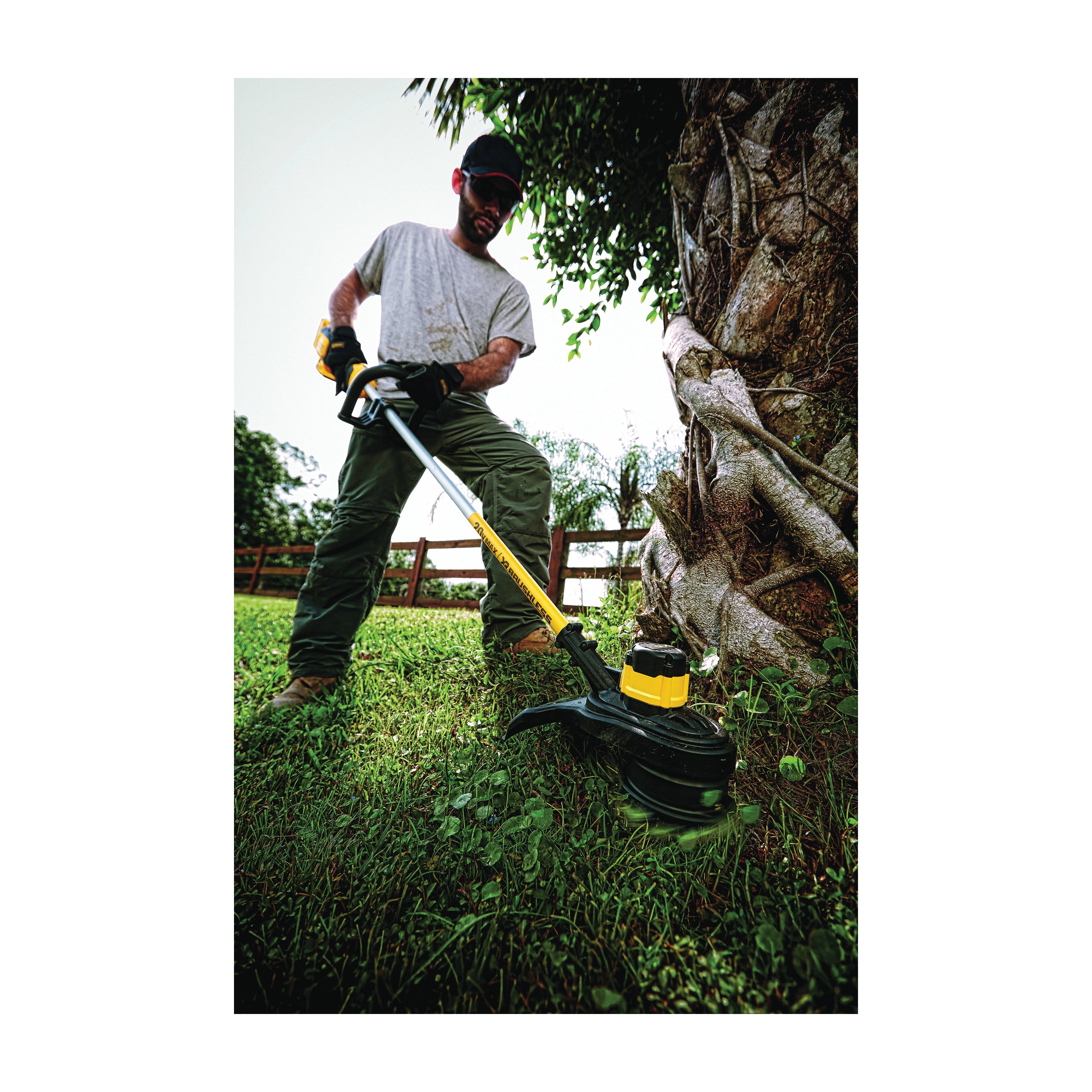 DeWALT® 20V MAX* MATRIX™ DCST920B String Trimmer, 13 in W Cutting, 54 in L Straight Shaft, 0.08 in Dia Line, Bump Feed Line Advance