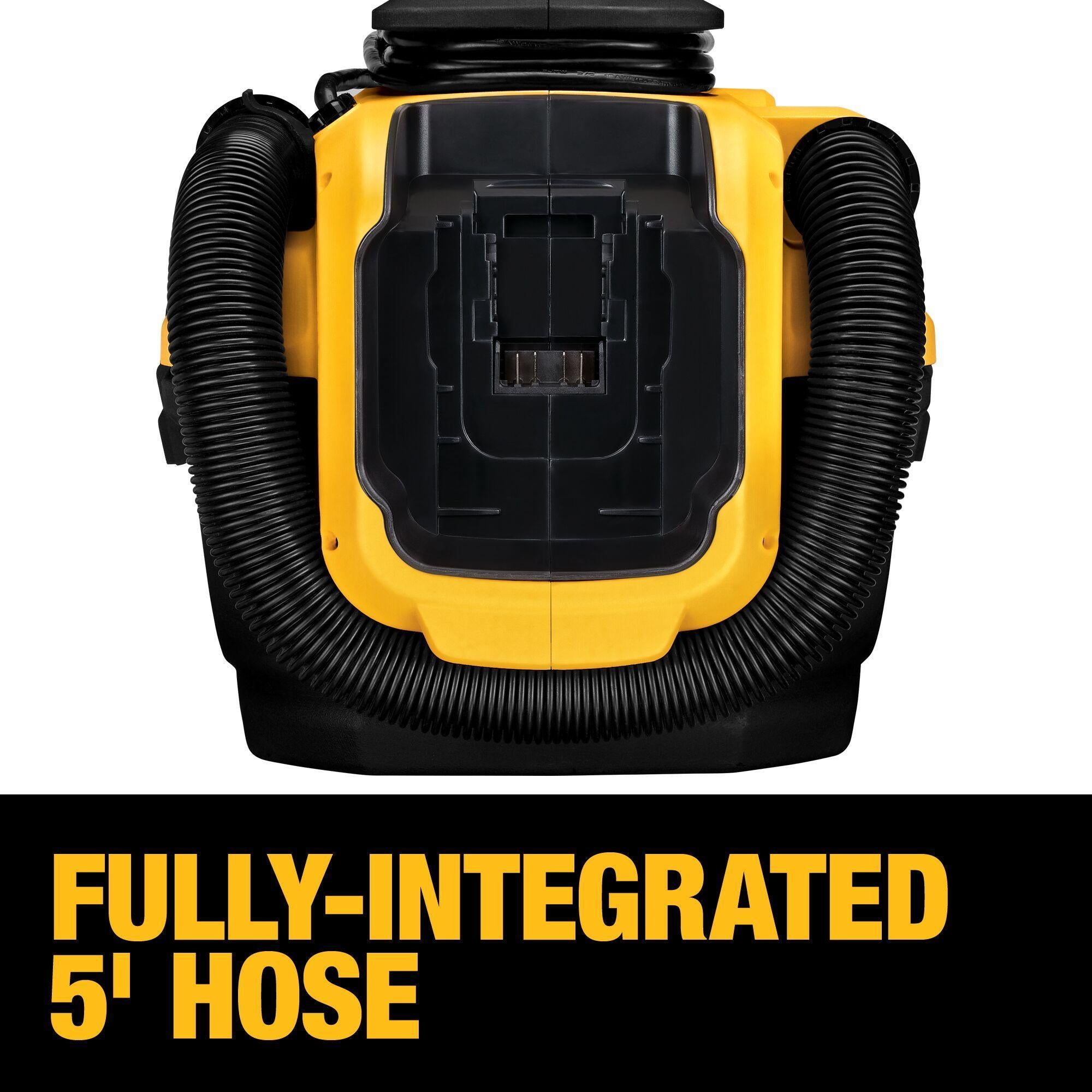 DeWALT® DCV581H Industrial Wet/Dry Vacuum, 8 A, 2 gal Tank, 18/20 V DC