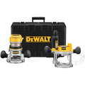 Black+Decker® DW616PK Fixed Base Heavy Duty Plunge Router Combo Kit, Toggle Switch, 1/4 in, 1/2 in in Chuck, 24500 rpm Speed, 1-3/4 hp, 120 VAC