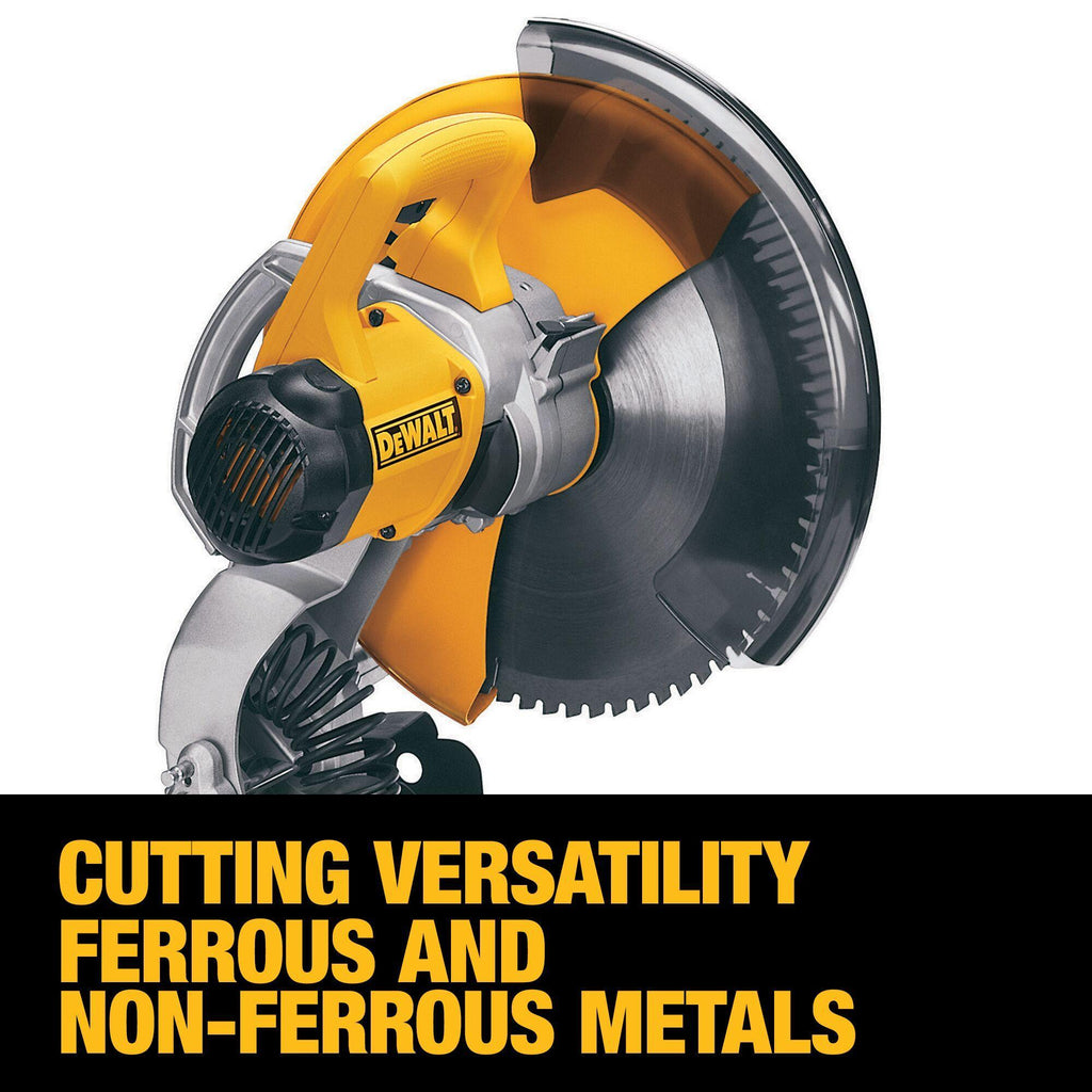 DeWALT® DW872 Benchtop/Stand Heavy Duty Multi-Cutter Saw, 14 in Blade, 5-3/16 in Round, 6-1/2 x 4-1/2 in Rectangular Cutting