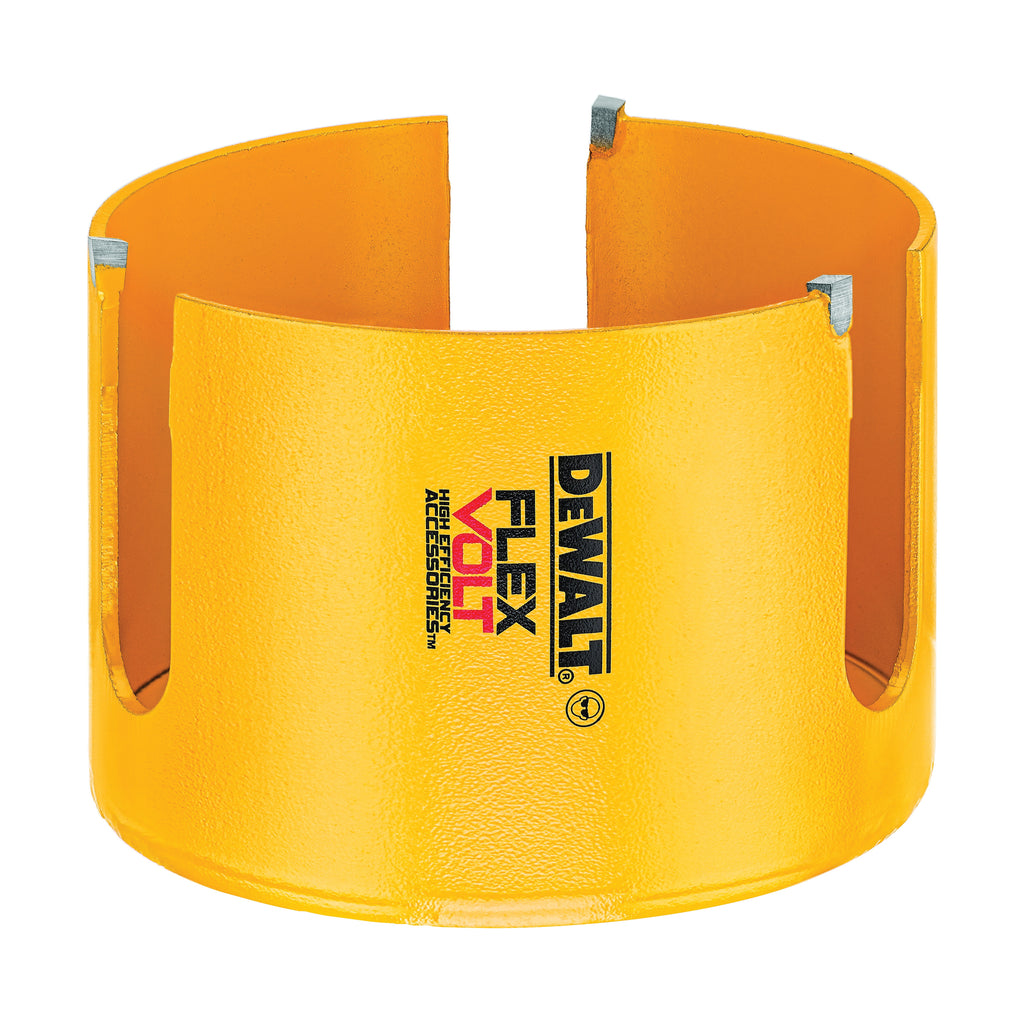 DeWALT® DWAFV0358 FLEXVOLT® Thin Kerf Hole Saw, 3-5/8 in Dia, 2-1/4 in D Cutting, Carbide Cutting Edge