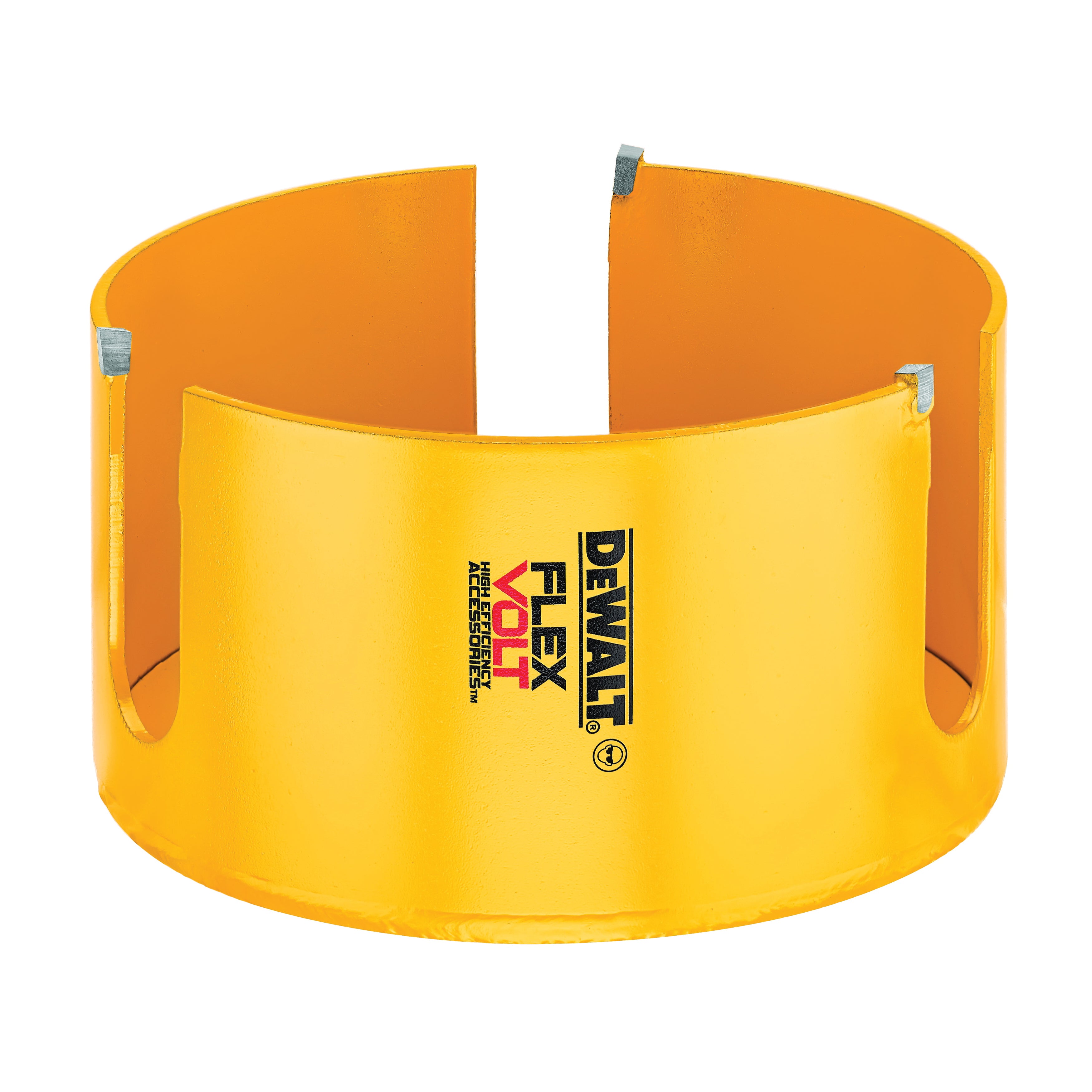 DeWALT® DWAFV0458 FLEXVOLT® Thin Kerf Hole Saw, 4-5/8 in Dia, 2-1/4 in D Cutting, Carbide Cutting Edge