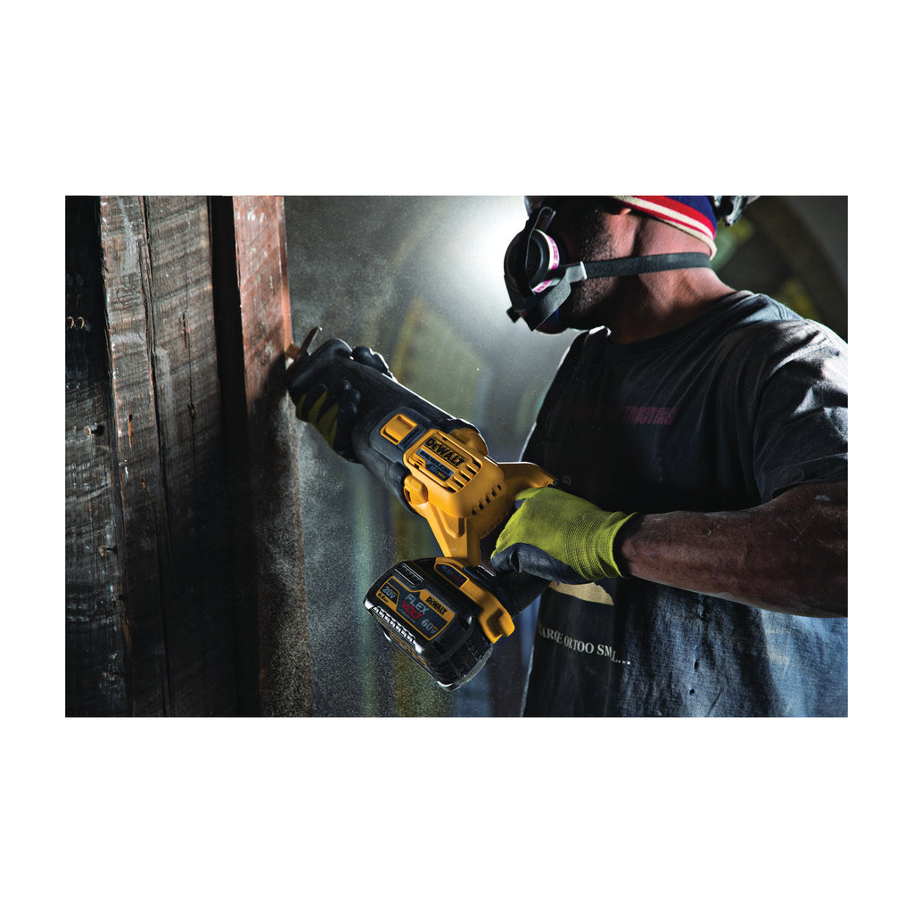 DeWALT® FLEXVOLT™ DWAFV496 FLEXVOLT™ General Purpose Tapered Back Reciprocating Saw Blade, 9 in L x 3/4 in W, 6 TPI, Bi-Metal Body