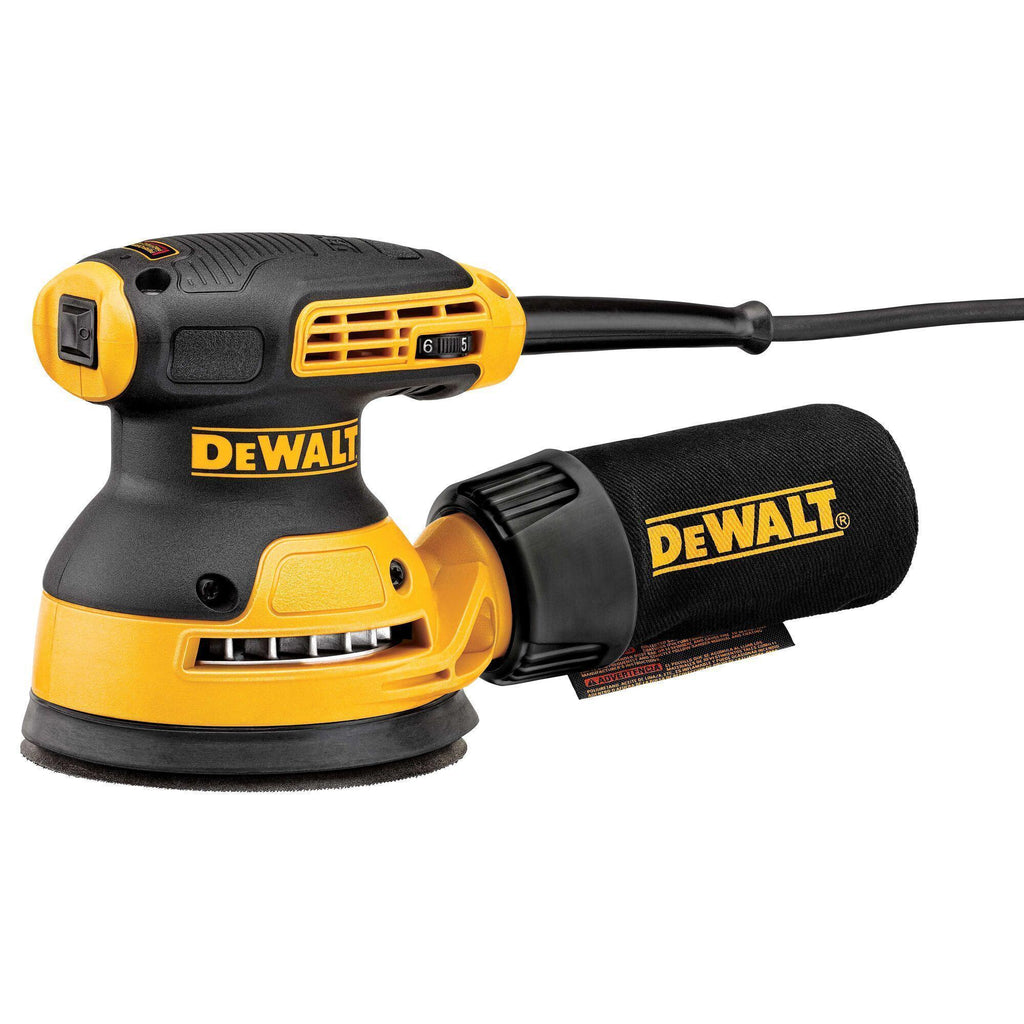 DeWALT® DWE6423K Random Orbit Sander Kit, 140 mm H, 8000 to 12000 opm Speed