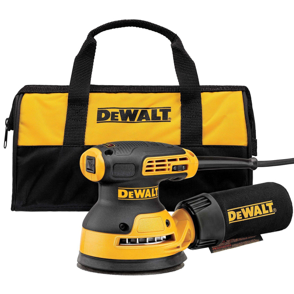DeWALT® DWE6423K Random Orbit Sander Kit, 140 mm H, 8000 to 12000 opm Speed