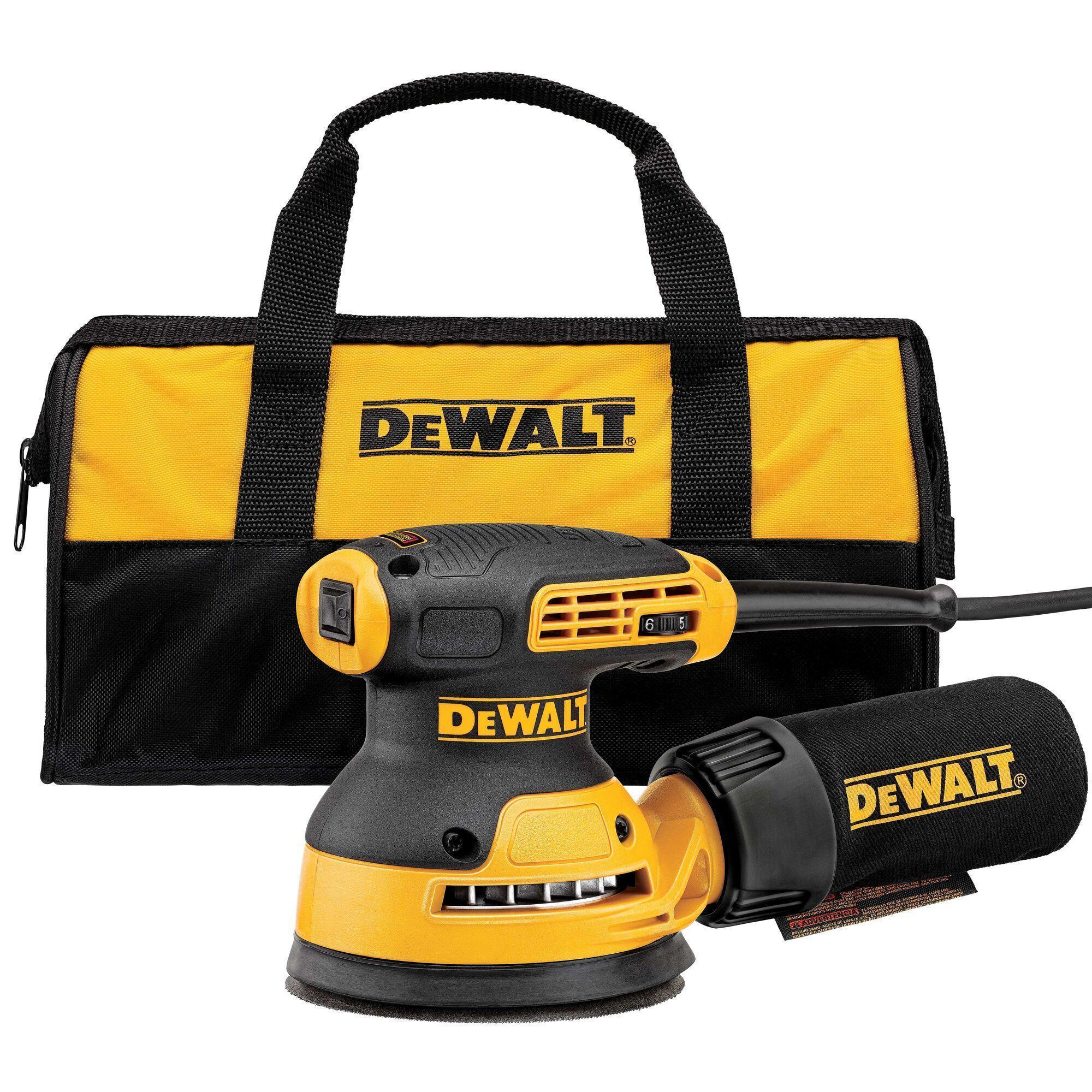 DeWALT® DWE6423K Random Orbit Sander Kit, 140 mm H, 8000 to 12000 opm Speed