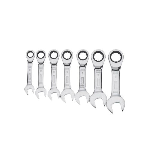 DeWALT® DWMT19261 Wrench Set, 7 Pieces, 10 to 19 mm, Polished Chrome