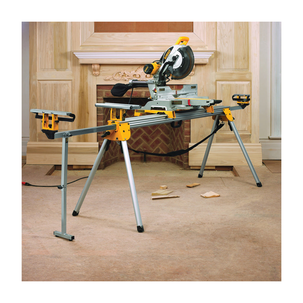 DeWALT® DWS780 Double Bevel Sliding Compound Miter Saw, 12 in Dia Blade, 5/8 in, 1 in Arbor/Shank, 4-1/2 in H x 9-1/2 in W at 45 deg, 4-1/2 in H x 13-3/4 in W at 90 deg Cutting, 50 to 60 deg Miter, 49 deg Bevel