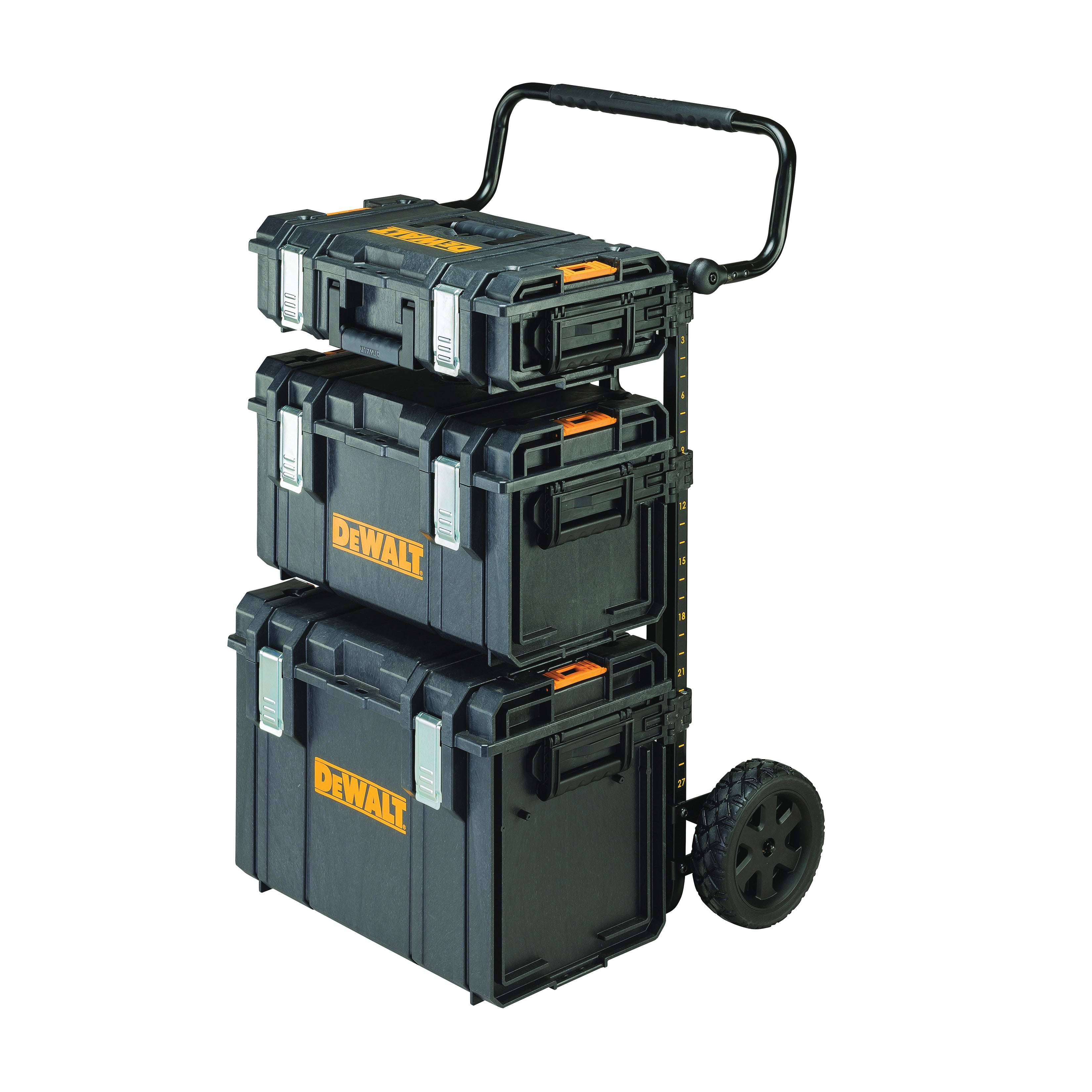 DeWALT® ToughSystem® DWST08210 Portable DS Carrier, 176 lb Bracket/265 lb Tote Plate/175 lb Stairs lb Load, 43-5/8 in H x 20-1/8 in W, Metal