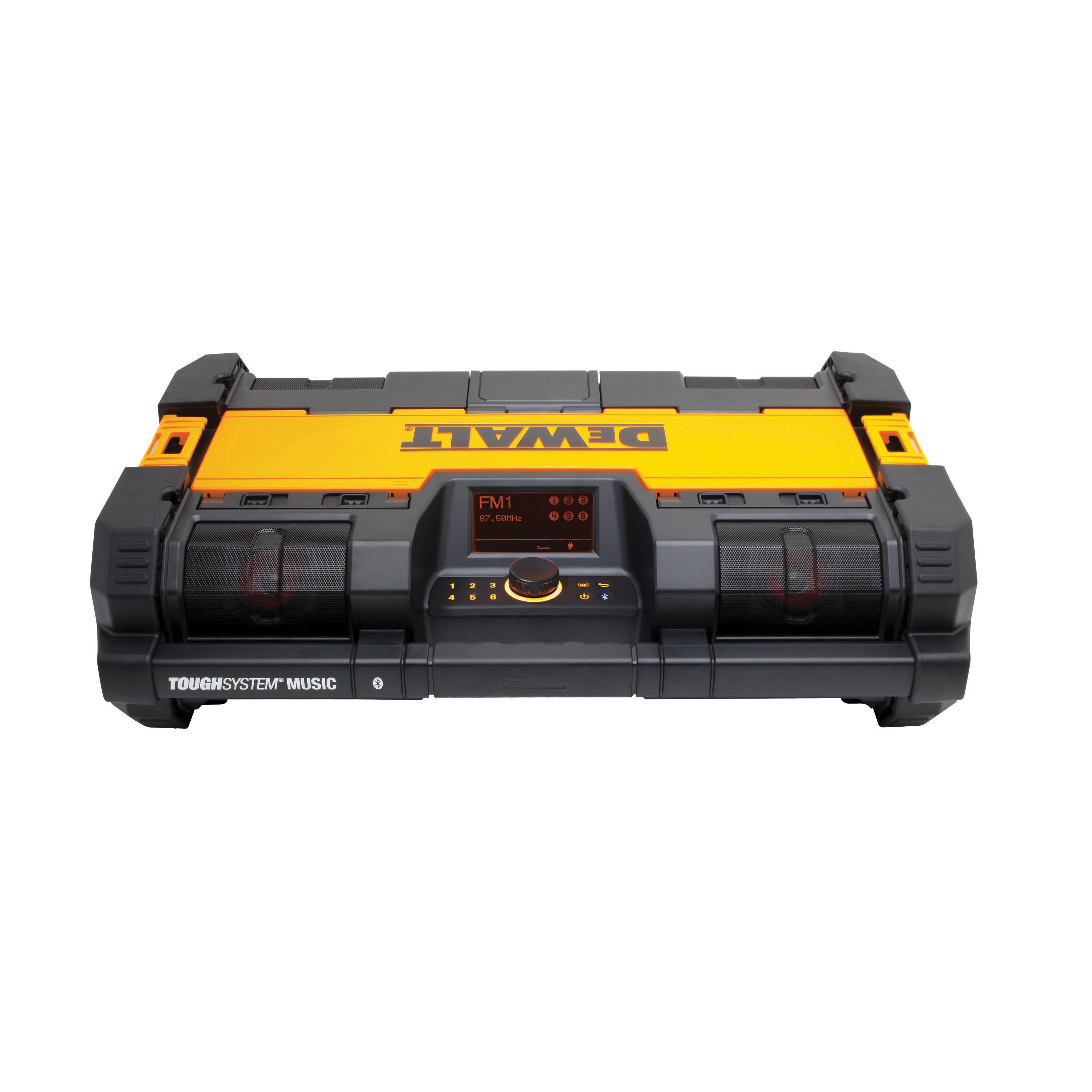 DeWALT® ToughSystem® DWST08810 Heavy Duty Cordless Battery Charger With Music Player, For Use With ToughSystem® DWST08210 L-Cart Carrier, Li-Ion Battery, 1-1/2 to 5 hr Charging Time