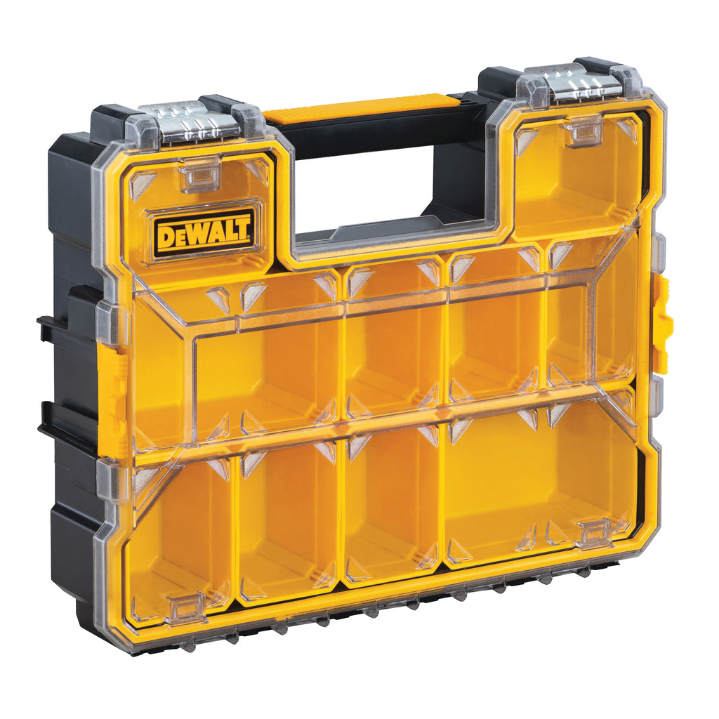 DeWALT® DWST14825 Professional Tool Organizer With Latch, 4-1/2 in H x 14 in W, Metal/Plastic, Black/Clear