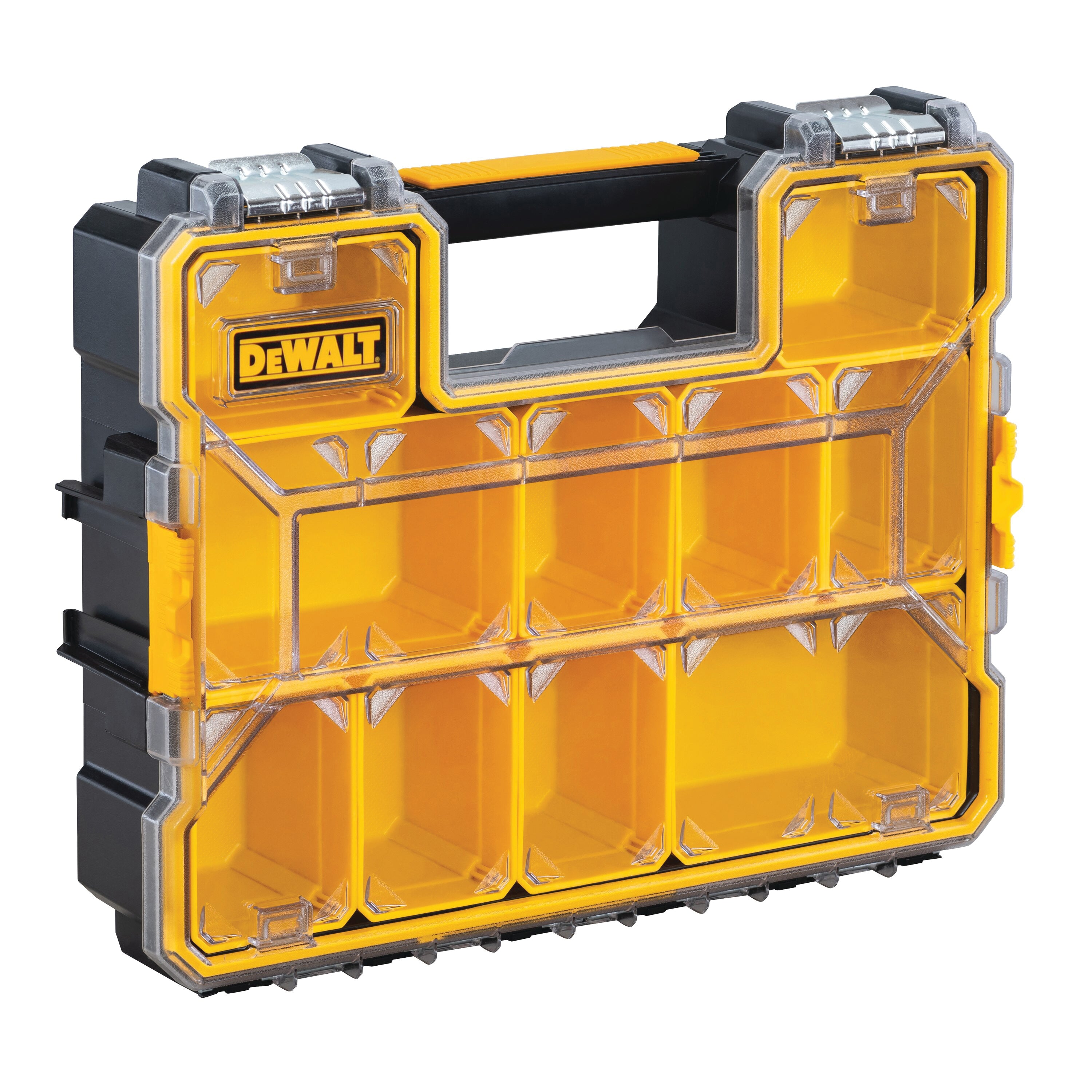 DeWALT® DWST14825 Professional Tool Organizer With Latch, 4-1/2 in H x 14 in W, Metal/Plastic, Black/Clear