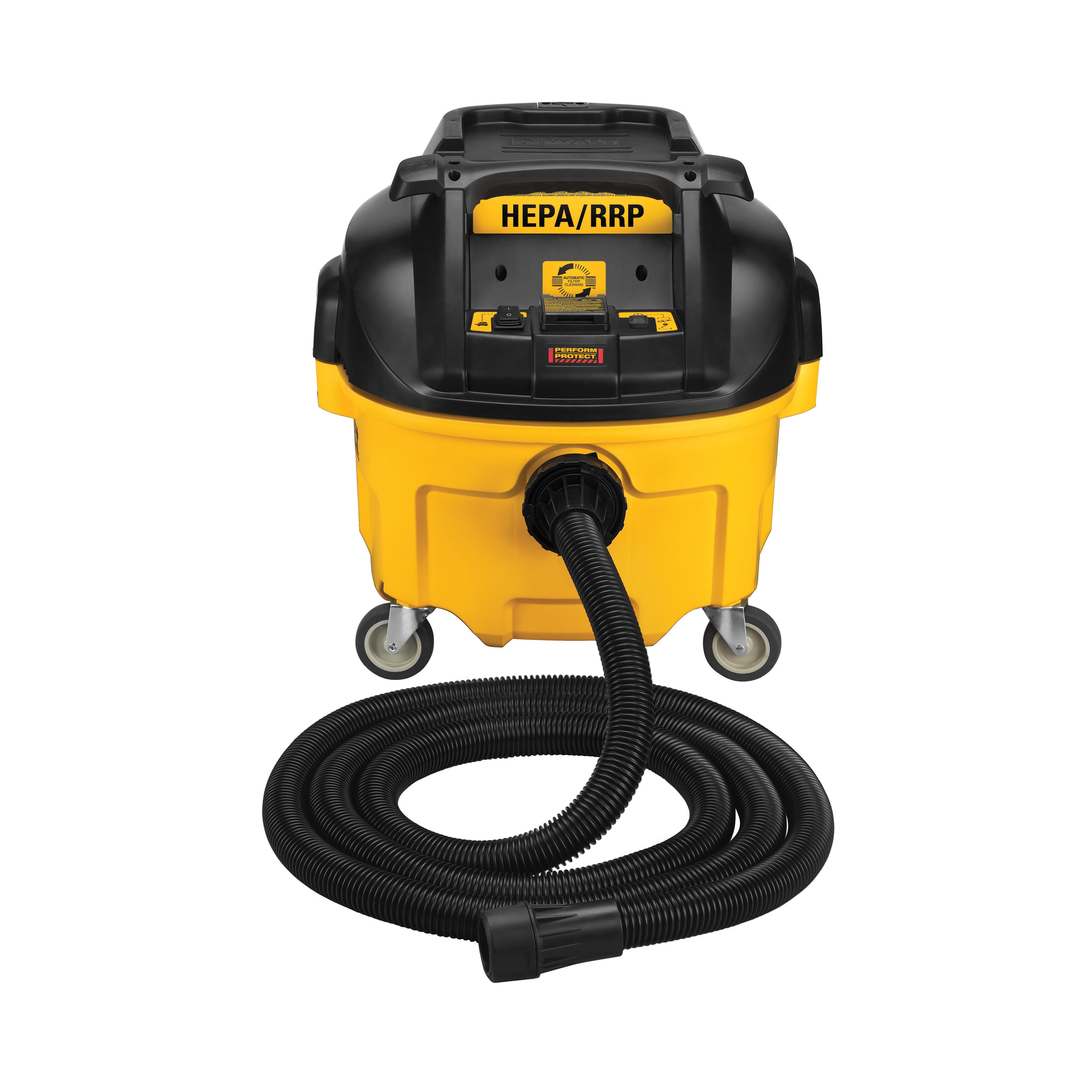 DeWALT® DWV010 Wet/Dry Dust Extractor, 15 A, 8 gal Tank, 120 V AC, 130 cfm Air Flow, HEPA/RRP Filter