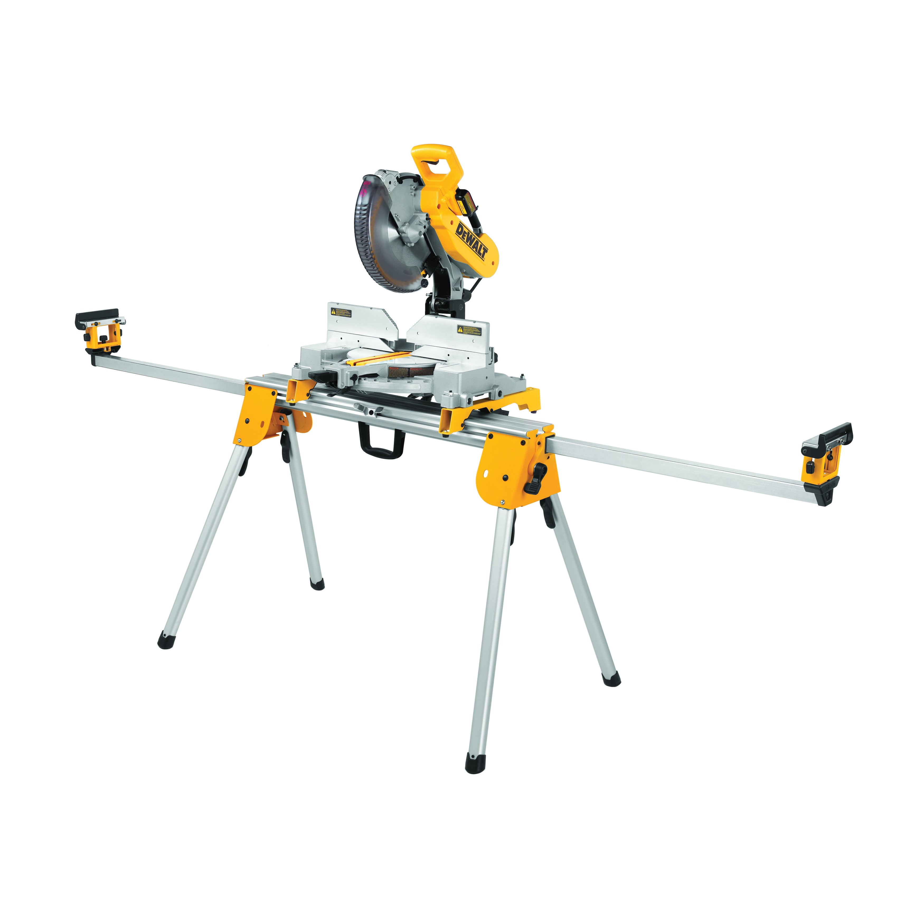 DeWALT® DWX724 Heavy Duty Miter Saw Stand, For Use With DeWALT® Miter Saw, 5 in W Work Surface, 500 lb, 100 in W x 32 in H Extended, 44 in W x 8 in H Folded