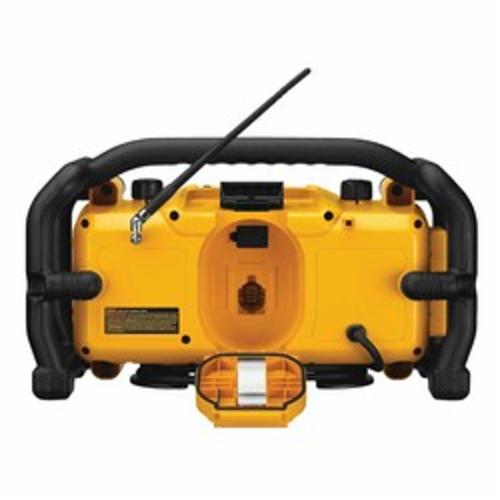 DeWALT® XRP™ DC012 Heavy Duty Cordless Worksite Radio With Charger, 7.2 to 18 VDC, Li-Ion/NiCd Battery