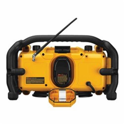 DeWALT® XRP™ DC012 Heavy Duty Cordless Worksite Radio With Charger, 7.2 to 18 VDC, Li-Ion/NiCd Battery
