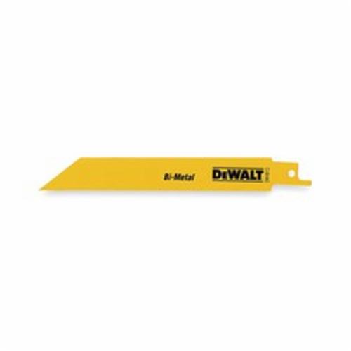 DeWALT® DW4813B25 Straight Back Reciprocating Saw Blade, 6 in L x 3/4 in W, 24, Bi-Metal Body, Universal/Toothed Edge Tang