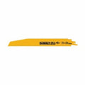 DeWALT® DW4865B Tapered Back Reciprocating Saw Blade, 9 in L x 1 in W, 10, Bi-Metal Body, Universal/Toothed Edge Tang
