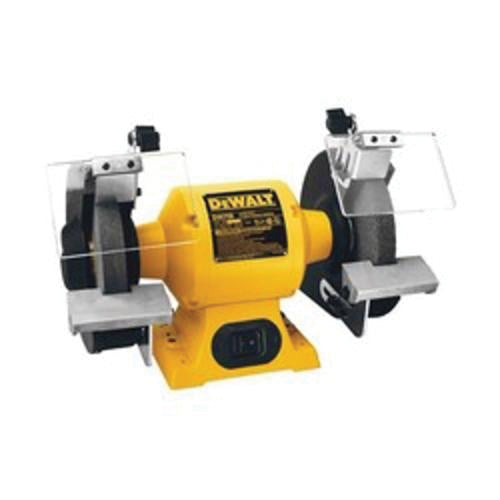 DeWALT® DW756 Heavy Duty Bench Grinder, 6 in Dia x 3/4 in W Wheel, 1/2 in, 3450 rpm, 5/8 hp