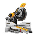 DeWALT® DWS780 Double Bevel Sliding Compound Miter Saw, 12 in Dia Blade, 5/8 in, 1 in Arbor/Shank, 4-1/2 in H x 9-1/2 in W at 45 deg, 4-1/2 in H x 13-3/4 in W at 90 deg Cutting, 50 to 60 deg Miter, 49 deg Bevel