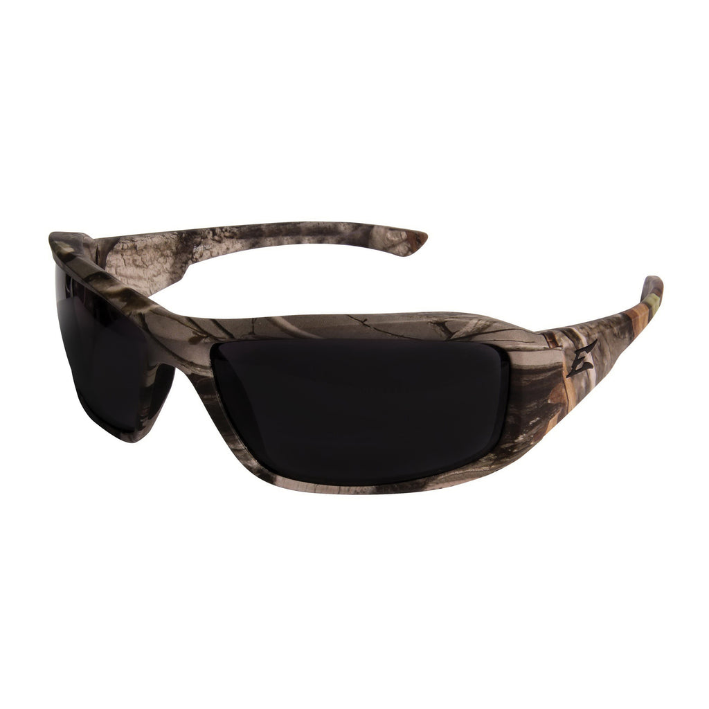 EDGE® TXB416CF Brazeau Polarized Safety Glasses, Anti-Scratch, Smoke Lens, Forest Camouflage, Nylon Frame, CSA Z94.3-15, ANSI/ISEA Z87.1+2017, MCEPS GL-PD 10-12