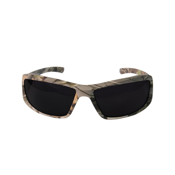 EDGE® TXB416CF Brazeau Polarized Safety Glasses, Anti-Scratch, Smoke Lens, Forest Camouflage, Nylon Frame, CSA Z94.3-15, ANSI/ISEA Z87.1+2017, MCEPS GL-PD 10-12