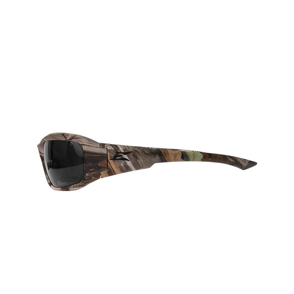 EDGE® TXB416CF Brazeau Polarized Safety Glasses, Anti-Scratch, Smoke Lens, Forest Camouflage, Nylon Frame, CSA Z94.3-15, ANSI/ISEA Z87.1+2017, MCEPS GL-PD 10-12