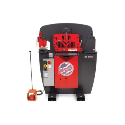 EDWARDS® ED9-IW55-1P230-A Ironworker, 55 ton Capacity, 7-1/2 in D Throat, 65000 psi Punching, 1725 rpm Speed