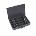 EDWARDS® ED9-PD1000 Punch and Die Starter Set, Round Shape, 1/8 in Increments from 3/16 to 1-1/16 in with 1/32 in Clearance, 8 Pieces