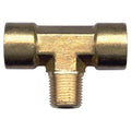 Fairview 106-B Forged Pipe Branch Tee, 1/4 in Nominal, FNPT x MNPT End Style, Brass, Import