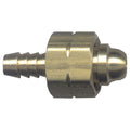 Fairview 133-4L Type B Acetylene Combination Standard Welding Hose Nut and Nipple Set, 1/4 in Nominal, Hose Barb End Style, Brass, Import