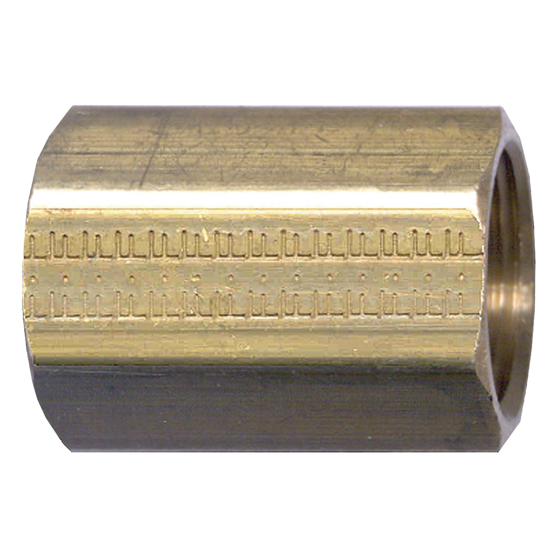 Fairview 142-3 Union Coupling, 3/16 in Nominal, 45 deg SAE Inverted Flare Tube End Style, Brass, Import