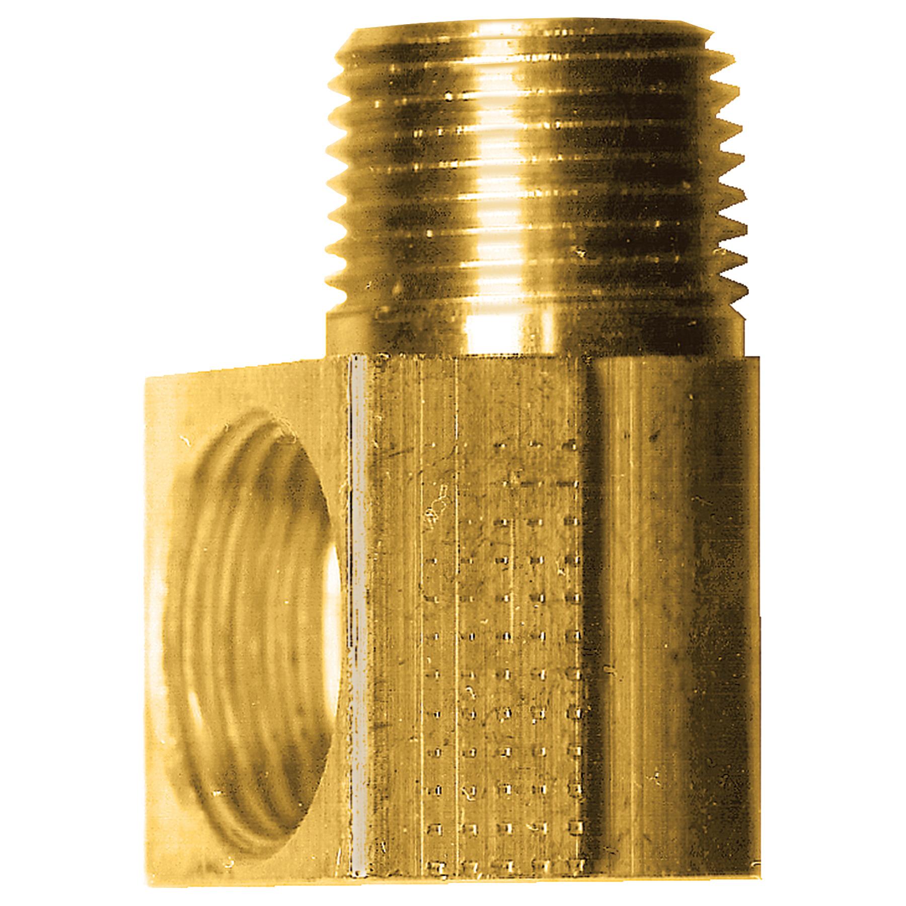 Fairview 149-5B 90 deg Elbow, 5/16 x 1/4 in Nominal, 45 deg SAE Inverted Flare Tube x MNPT End Style, Brass, Import