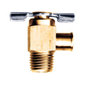 Fairview 245-A Needle Seat Angle Valve With Spout, 1/4 x 1/8 in Nominal, Hose x MNPT End Style, Brass Body, Domestic