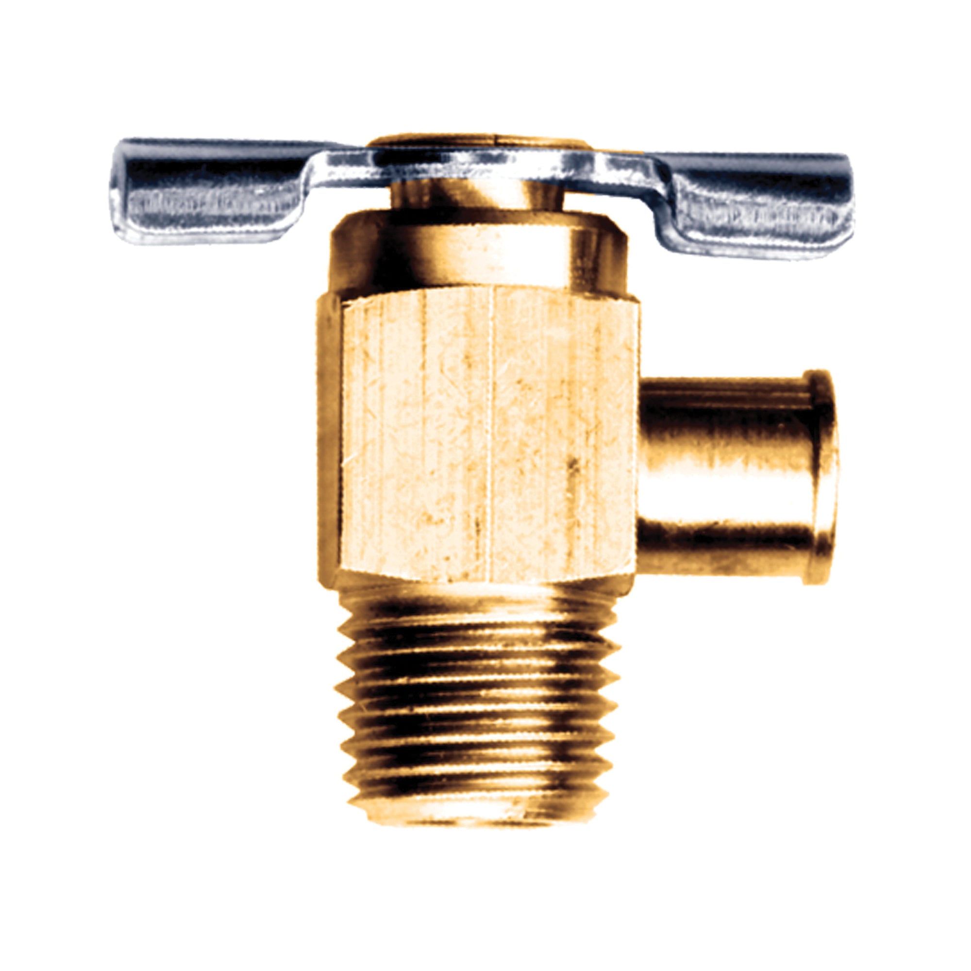 Fairview 245-A Needle Seat Angle Valve With Spout, 1/4 x 1/8 in Nominal, Hose x MNPT End Style, Brass Body, Domestic