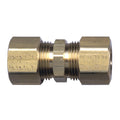 Fairview 462-8 Poly Tube Compression Union Coupling, 1/2 in Nominal, Tube End Style, Brass, Domestic